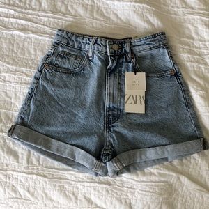 Zara Hi-Rise Bermuda Mom Short